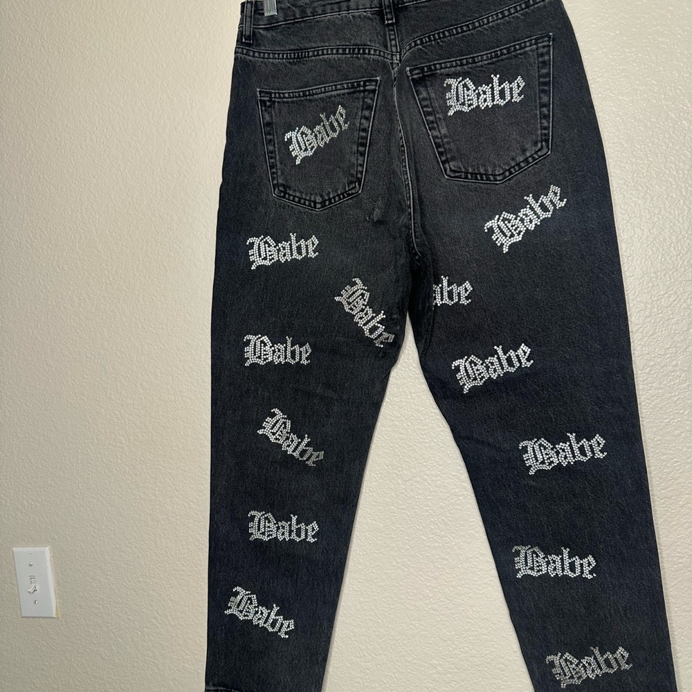 Topshop embellished babe mom jeans - Picture 4 of 4